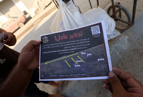 palestina, evuakuacija grada gaze