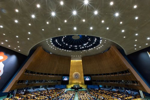 FILE PHOTO: Canada's Minister of Foreign Affairs Melanie Joly addresses the 79th United Nations General Assembly at U.N. headquarters in New York, U.S., September 30, 2024. REUTERS/Eduardo Munoz/File Photo