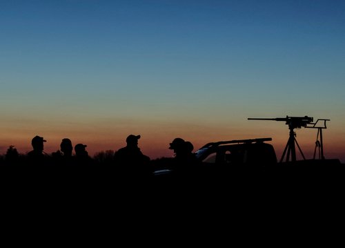 Servicemen from the mobile air defence unit of the 115th Separate Mechanized Brigade of the Ukrainian Armed Forces attend an overnight shift, amid Russia's attack on Ukraine