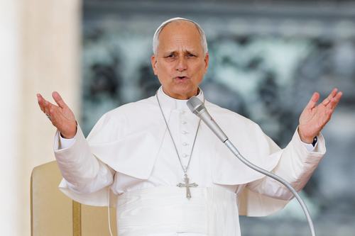Pope Leo. REUTERS/Remo Casilli