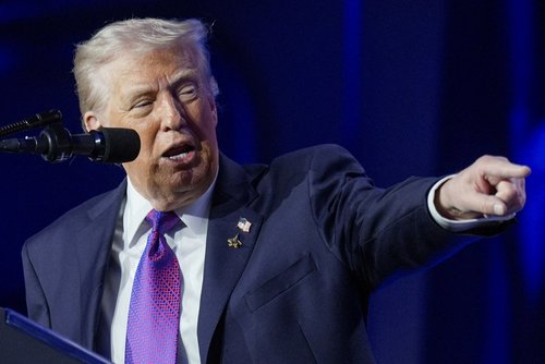 U.S. President Donald Trump speaks during the National Prayer Breakfast in Washington, D.C., U.S., February 5, 2026. REUTERS/Al Drago