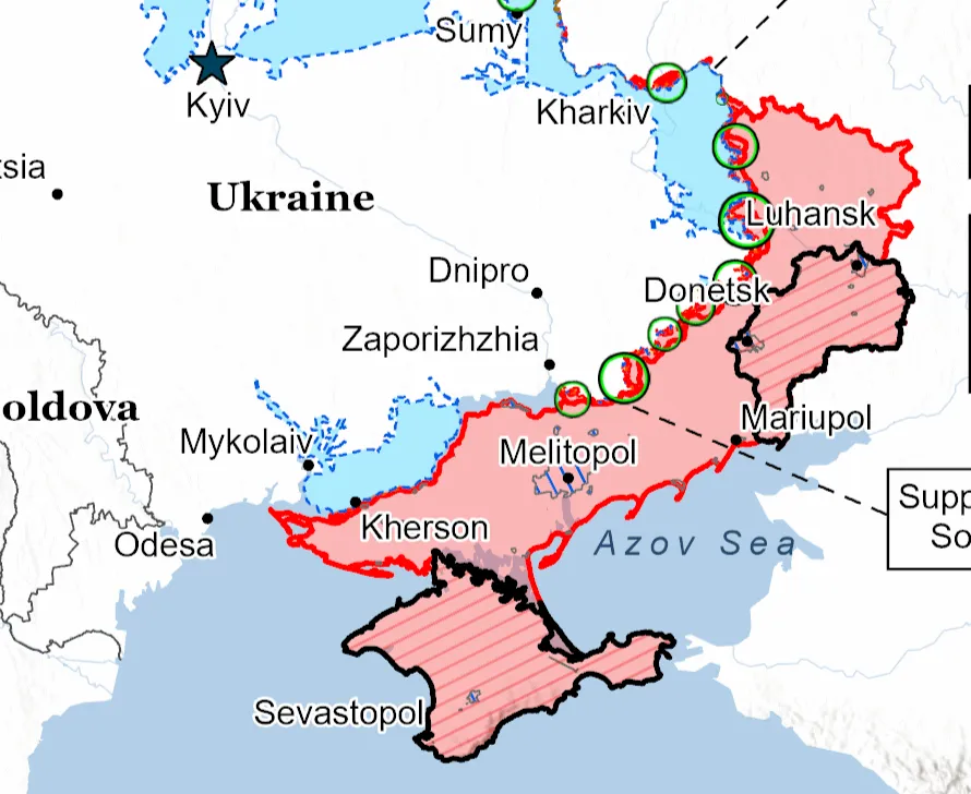 MAPA / Ruske snage pred osvajanjem nekoliko ključnih gradova u istočnoj Ukrajini, imaju i sljedeću metu