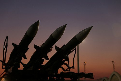 Iranian missiles are displayed at the Islamic Revolutionary Guard Corps(IRGC) Aerospace Force Museum in Tehran, Iran