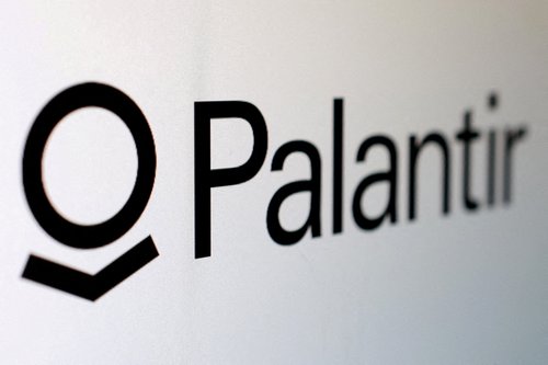 FILE PHOTO: The Palantir logo is seen in this illustration created on August 3, 2025.