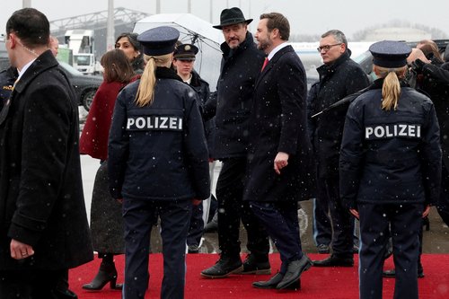 U.S. Vice President JD Vance arrives at Munich airport ahead of Munich Security Conference
