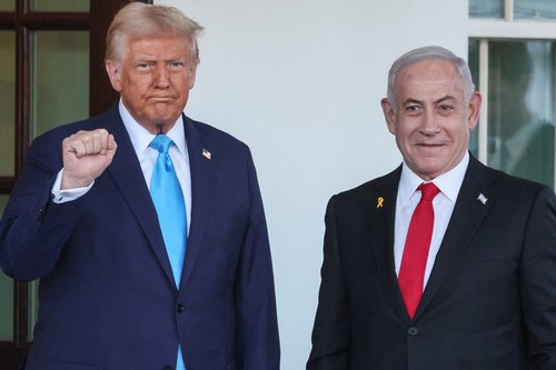 donald trump i bejnamin netanyahu
