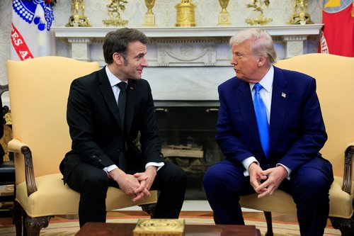 Donald Trump i Emmanuel Macron