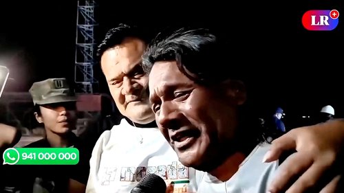 Peruvian fisherman Maximo Napa, who spent 95 days lost in the Pacific Ocean before being rescued by an Ecuadorian fishing patrol, speaks to media in Paita