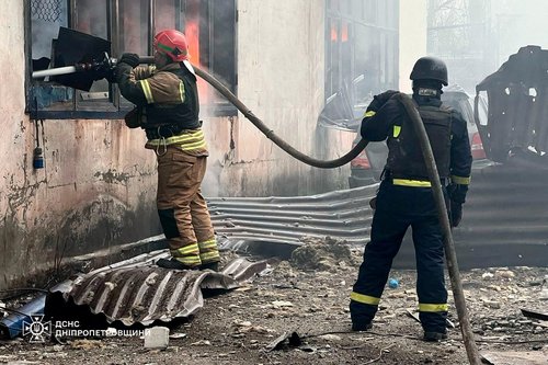 Aftermath of a Russian missile strike in Kryvyi Rih
