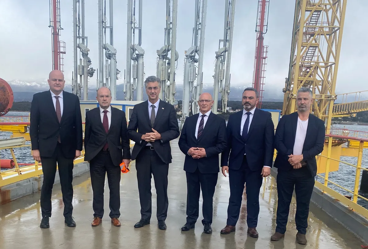 Predsjednik Vlade posjetio Terminal Omišalj: JANAF potvrđuje stabilnost opskrbe i stratešku važnost za Europu
