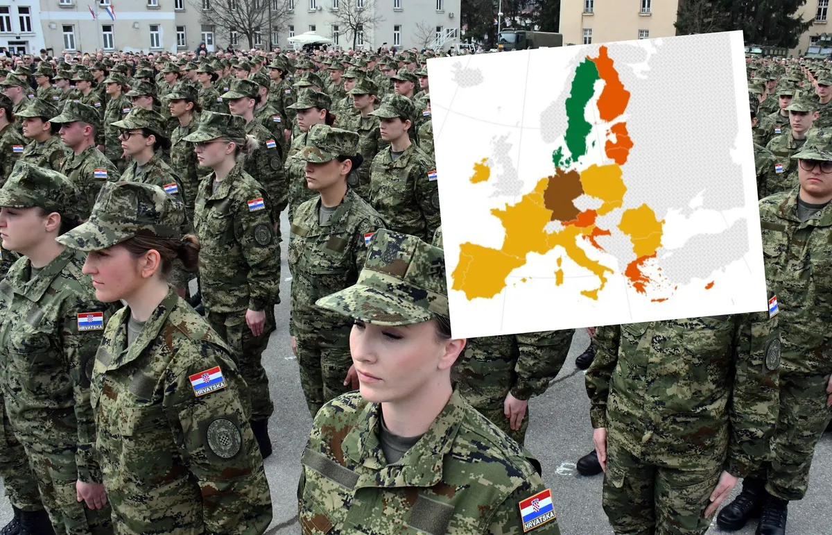 Koje europske zemlje imaju obvezni, a koje dobrovoljni vojni rok? Evo po čemu se Hrvatska ističe