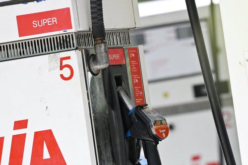 A fuel pump seen at a gas station, in Munich, Germany May 2, 2026.