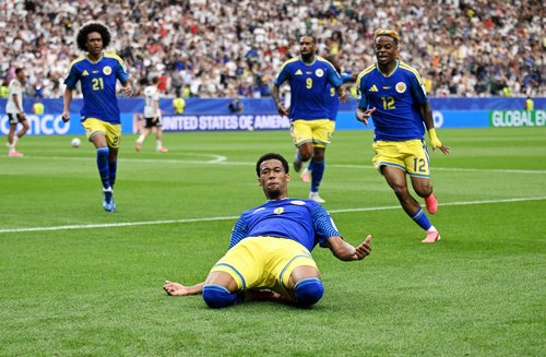 Curacao's Livano Comenencia celebrates scoring their first goal REUTERS/Annegret Hilse TPX IMAGES OF THE DAY