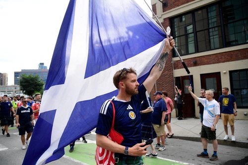 Soccer Football - FIFA World Cup 2026 - Scotland's Tartan Army march to Boston's Fenway Park baseball stadium - Boston, Massachusetts