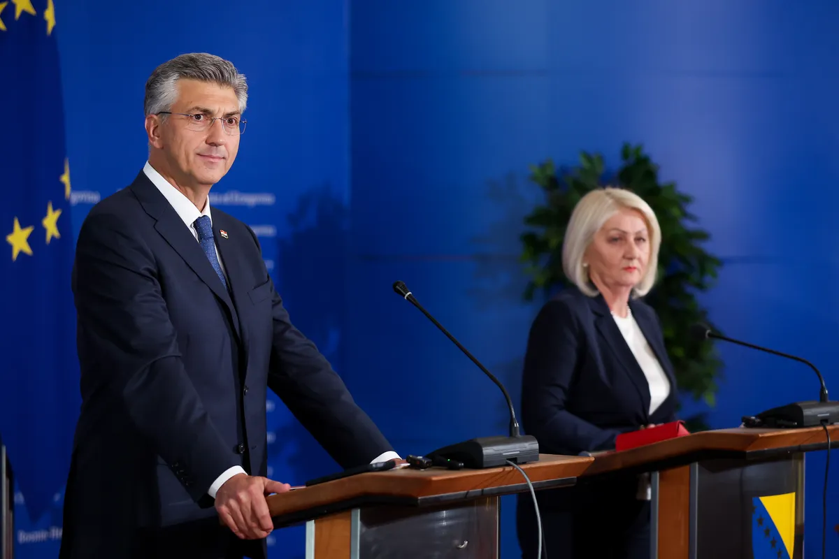 Plenković s Krišto u Sarajevu: "Ovakva pozicija stvara frius