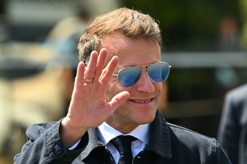 France's President Emmanuel Macron LIONEL BONAVENTURE/Pool via REUTERS