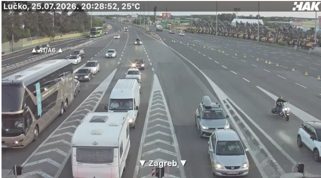 Gužve na autocestama; kolone kod Lučkog i Bosiljeva