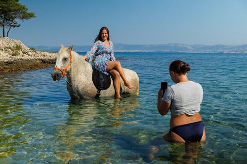 Supetar on the island of Brac, Croatia, August 5, 2026. REUTERS/Antonio Bronic