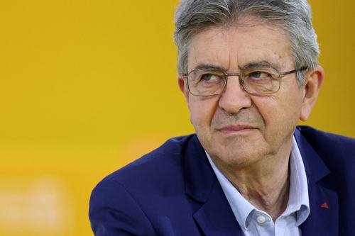Jean-Luc Melenchon, leader of French far-left opposition party La France Insoumise (France Unbowed - LFI)