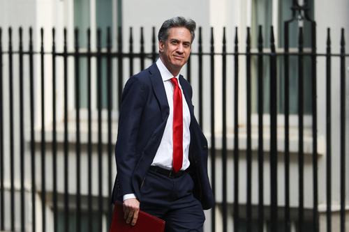 Britain's Foreign Secretary Ed Miliband arrives to attend a cabinet meeting at 10 Downing Street, in London, Britain, September 15, 2026.