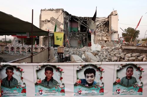 FILE PHOTO: The Minab school, which was damaged in a strike on February 28, in Minab, Iran, August 27, 2026.