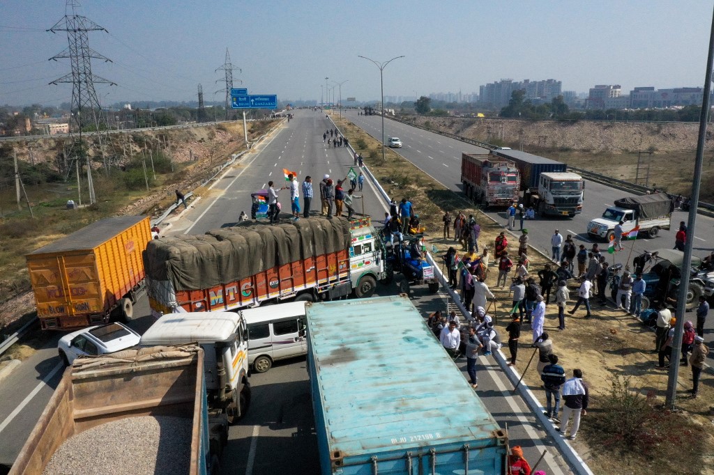 Indija, prosvjedi, prosvjed, poljoprivrednici, blokada