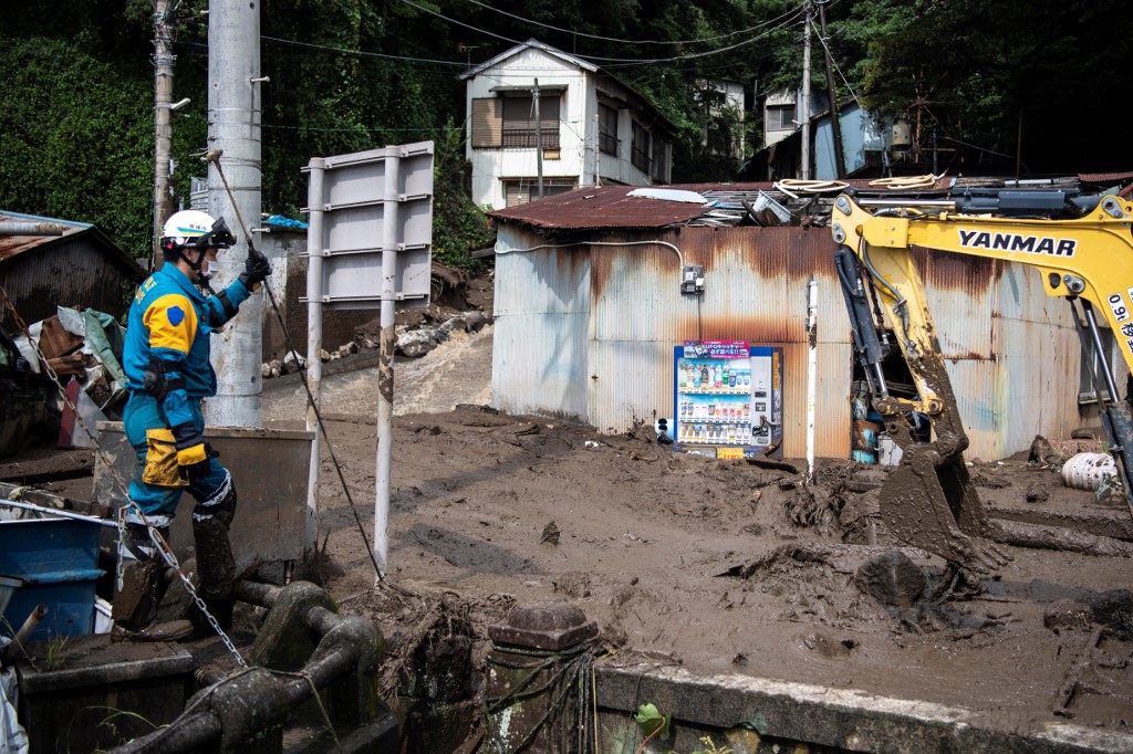 JAPAN-WEATHER-LANDSLIDE