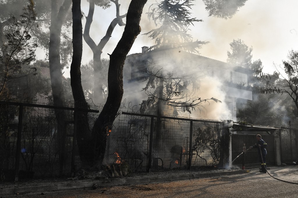 Požar, Grčka, Atena