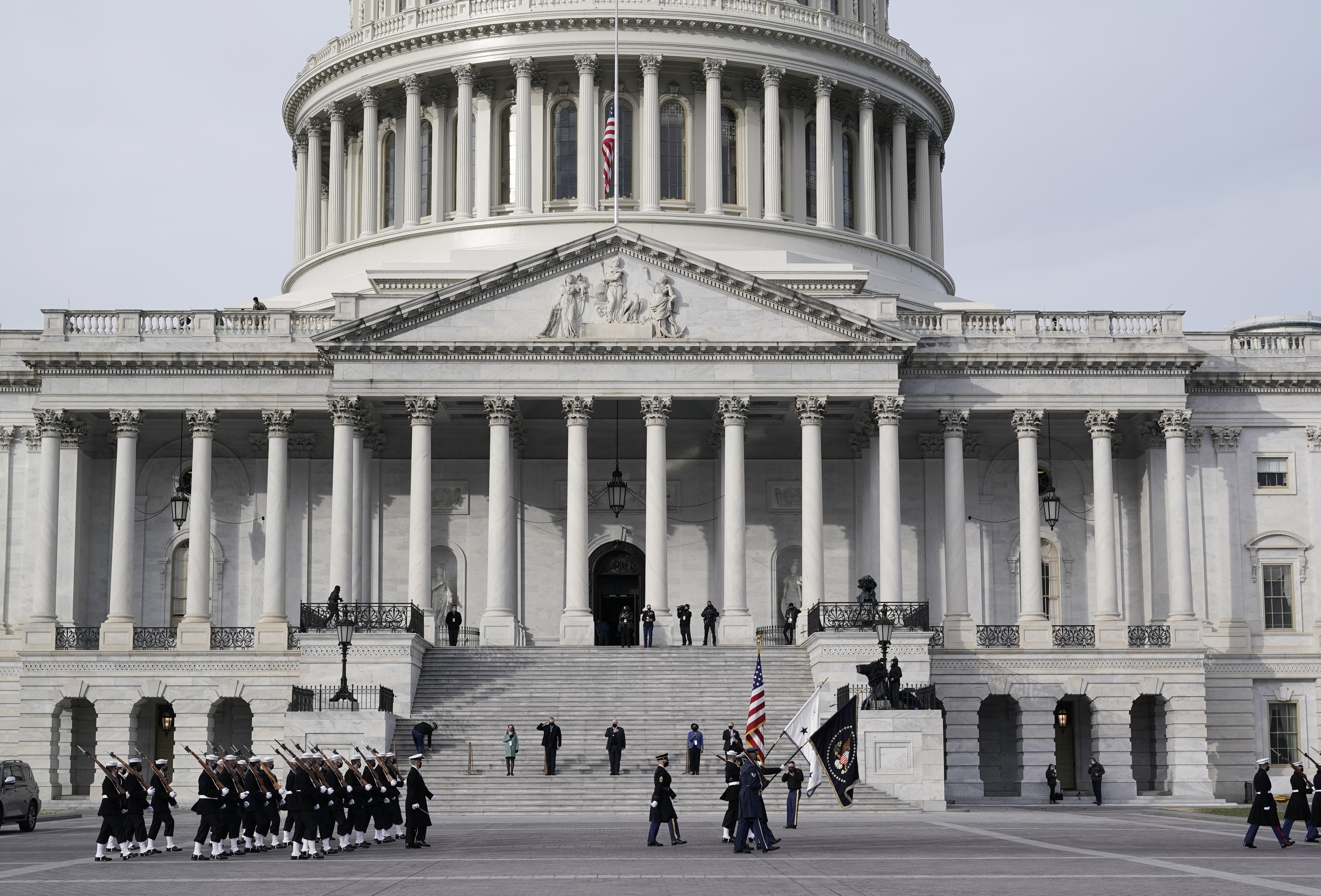 kapitol, kongres, washington, Presidential Inauguration Rehearsal Held At US Capitol Building
