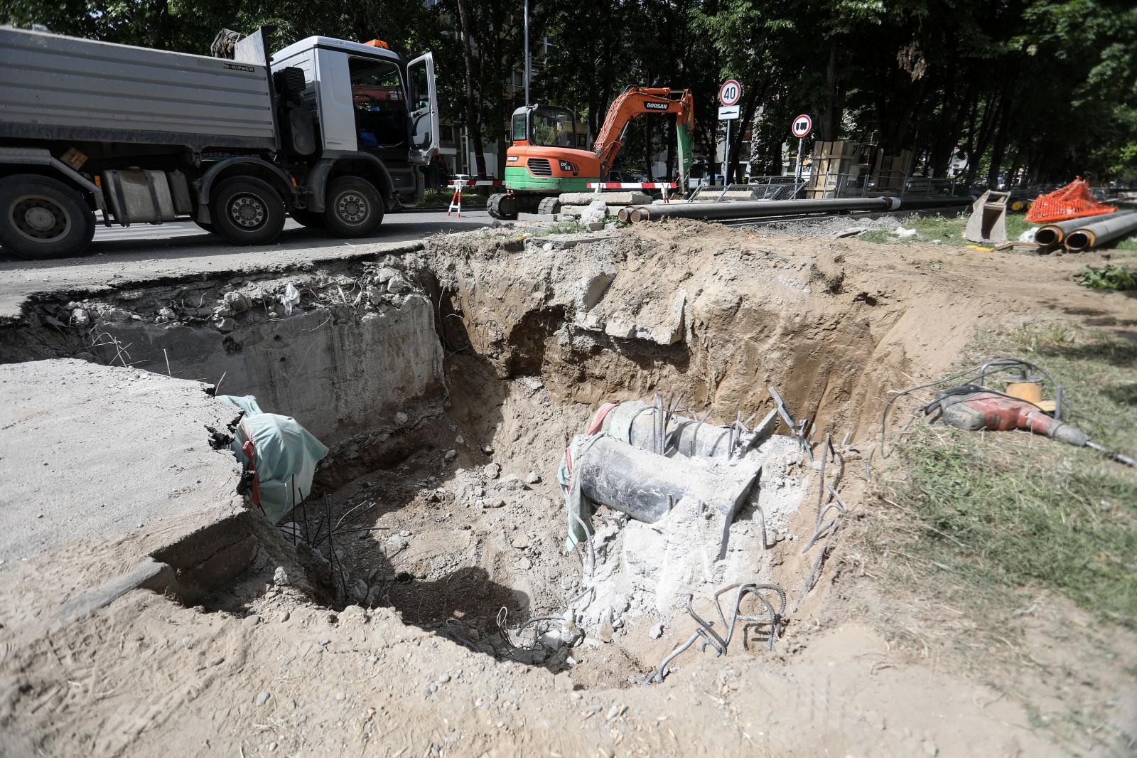 Zagreb: Radovi na revitalizaciji vrelovodne mreže u Kauzlarićevom prilazu