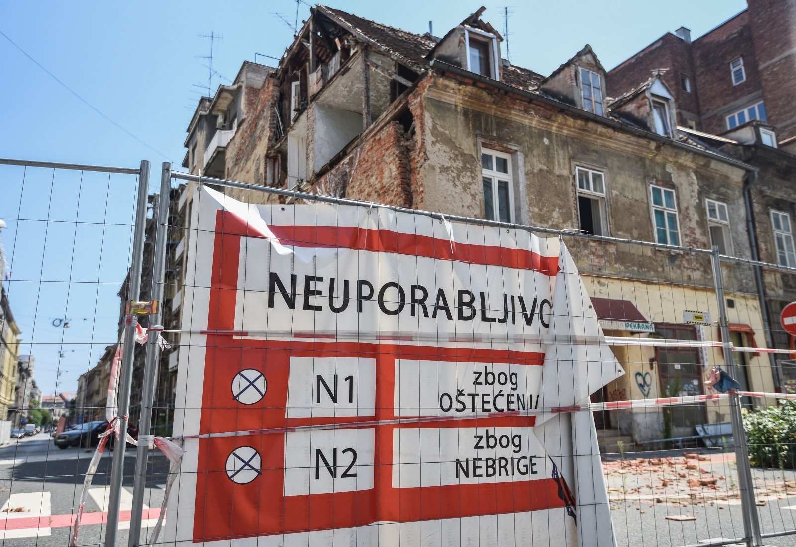 Zagreb: Zgrade oštećene u potresu