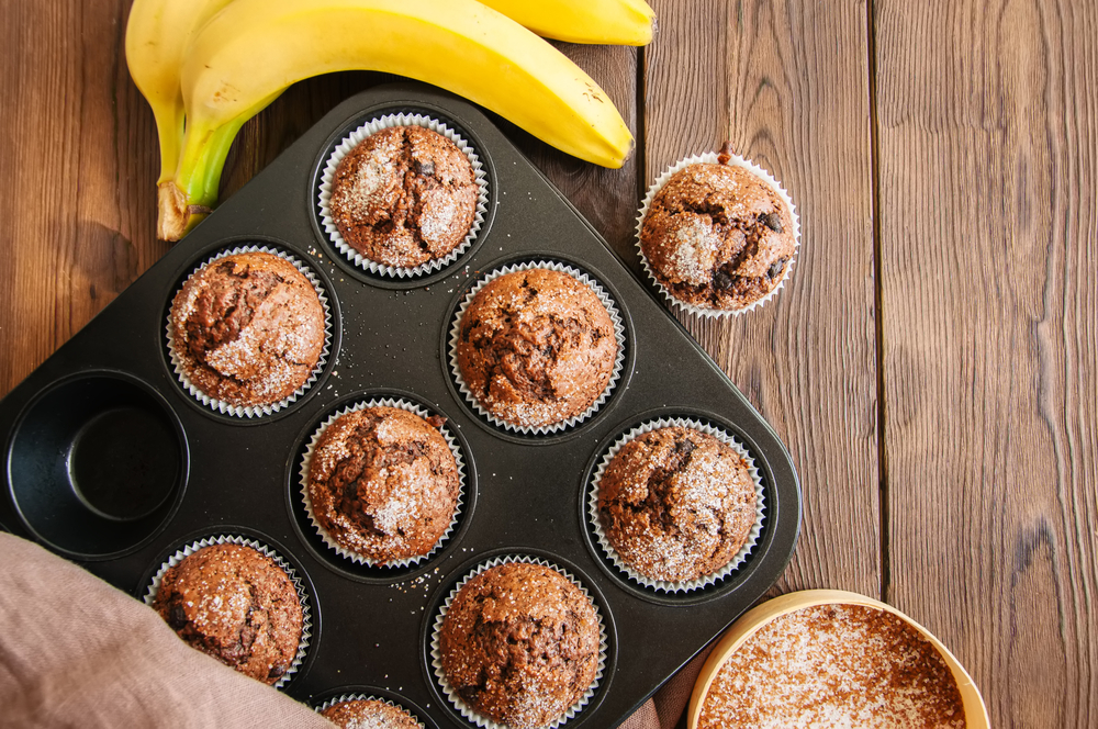 muffini, banane