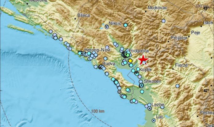 potres podgorica