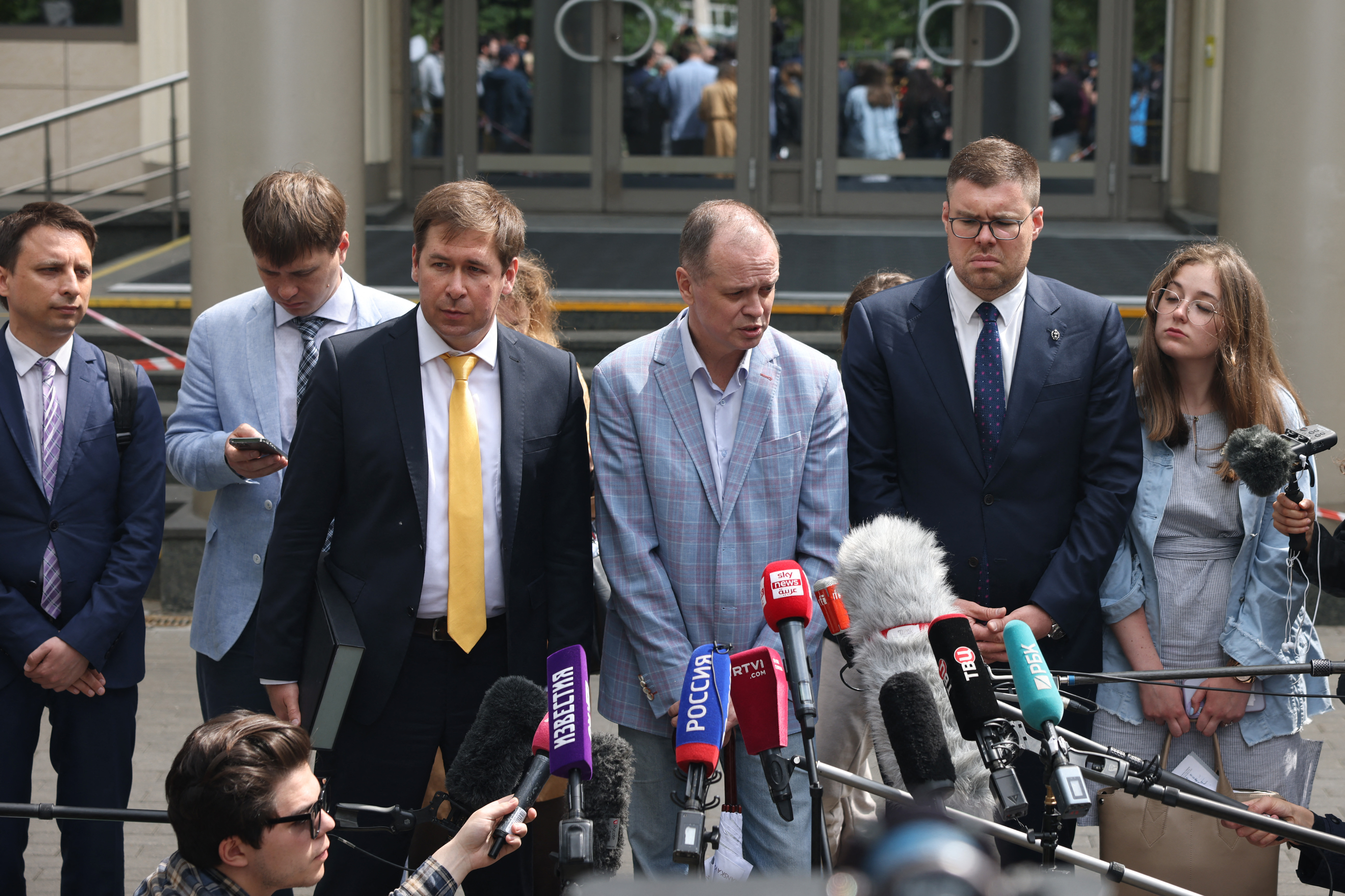 Maxim Olenichev, Evgeny Smirnov, Ilya Novikov, Ivan Pavlov, Vladimir Voronin and Valeria