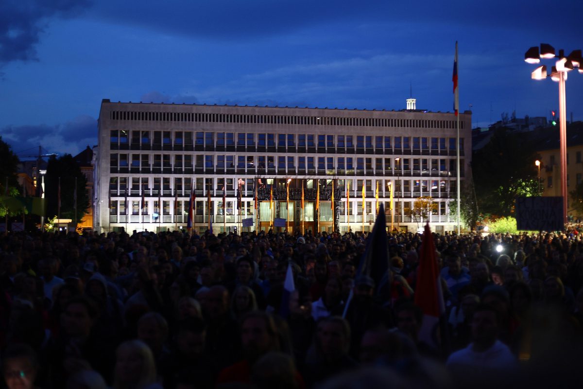 ljubljana, prosvjed, slovenija