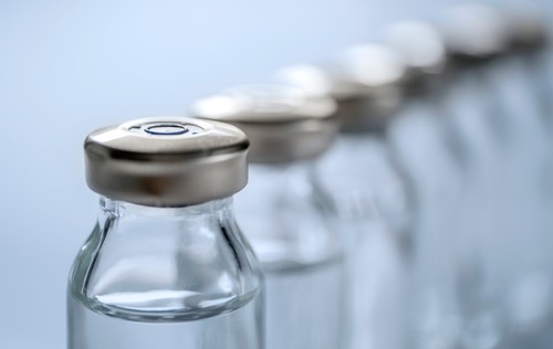 Prow of vials of Covid-19 vaccine