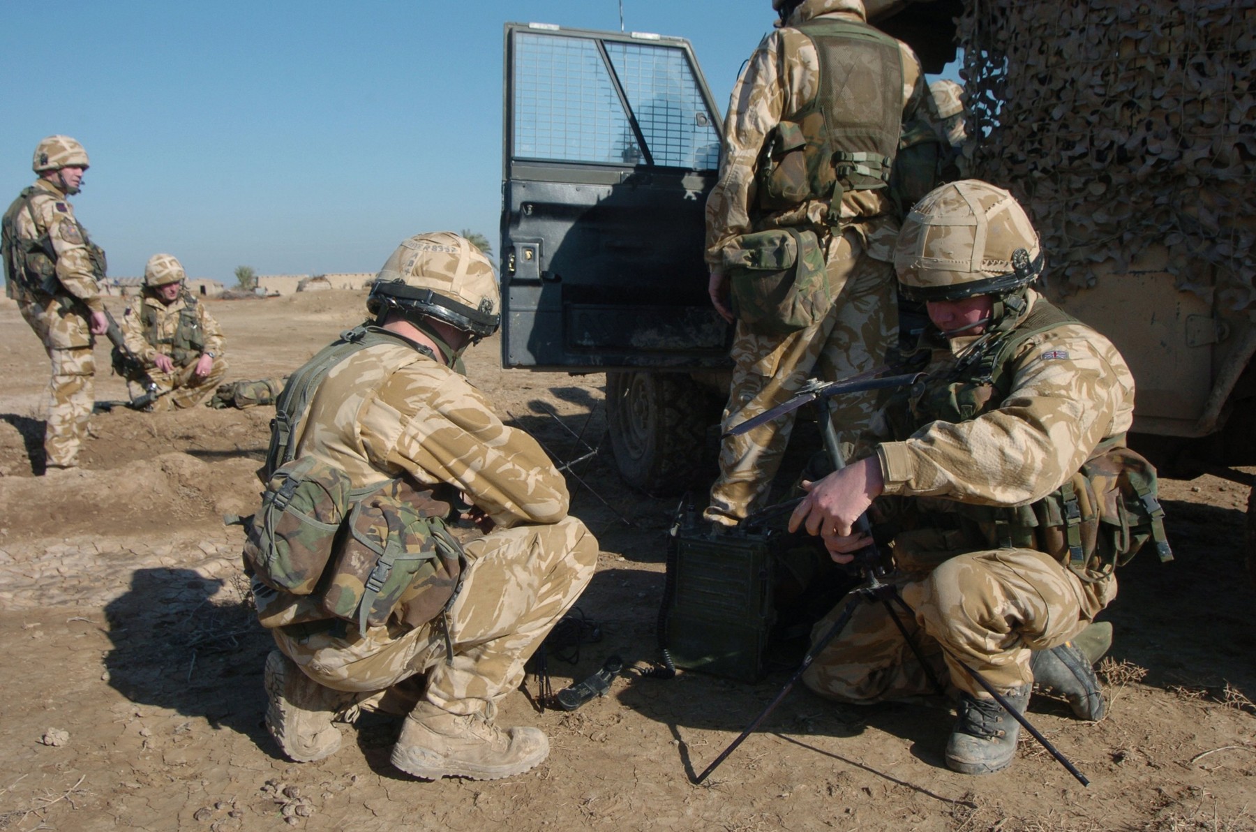 Weapons fined in Iraq by the welsh guards Battel group, some wer in the marsh lands on the border with Iran
