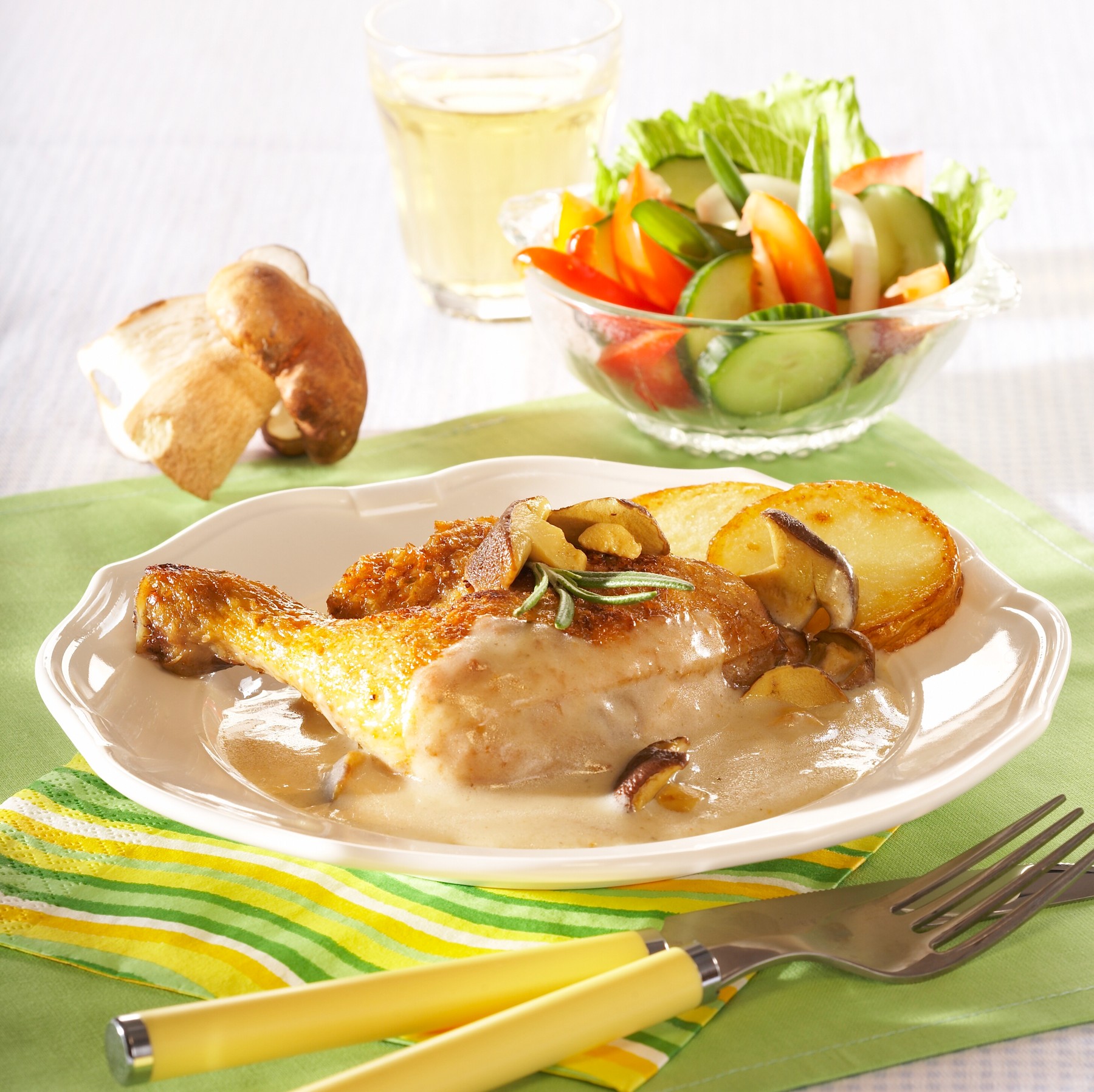 pečena piletina, jogurt