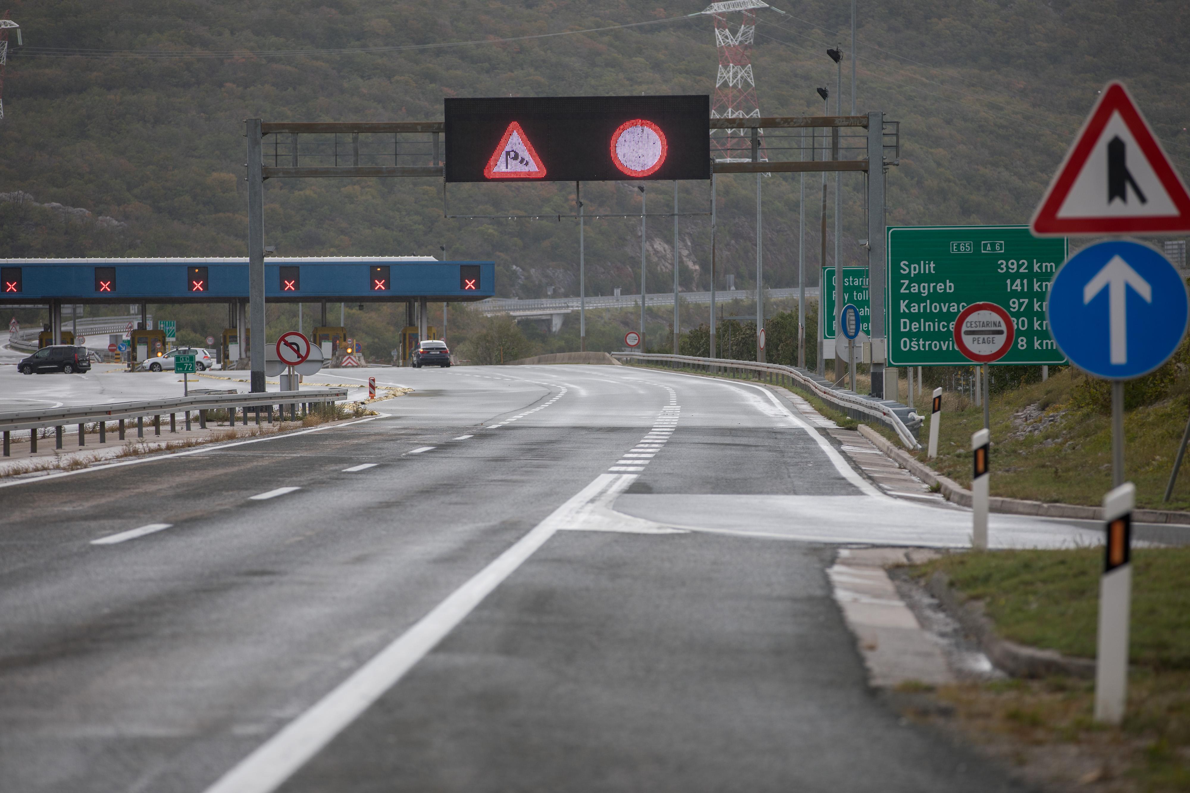 Grobnik: Zbog orkanske bure za sav promet zatvorena je autocesta A6