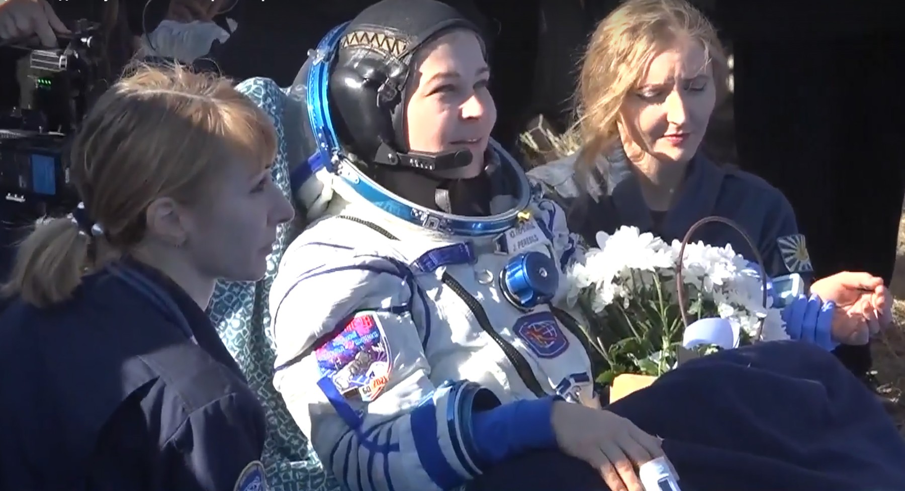 Soyuz MS-18 reentry capsule with Russian film crew lands in Kazakhstan