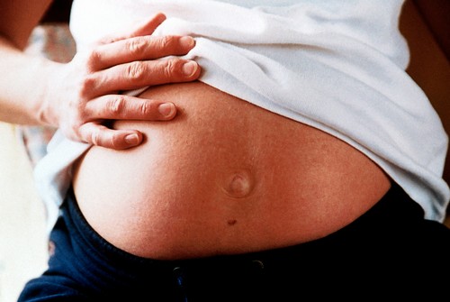 Pregnant woman's abdomen