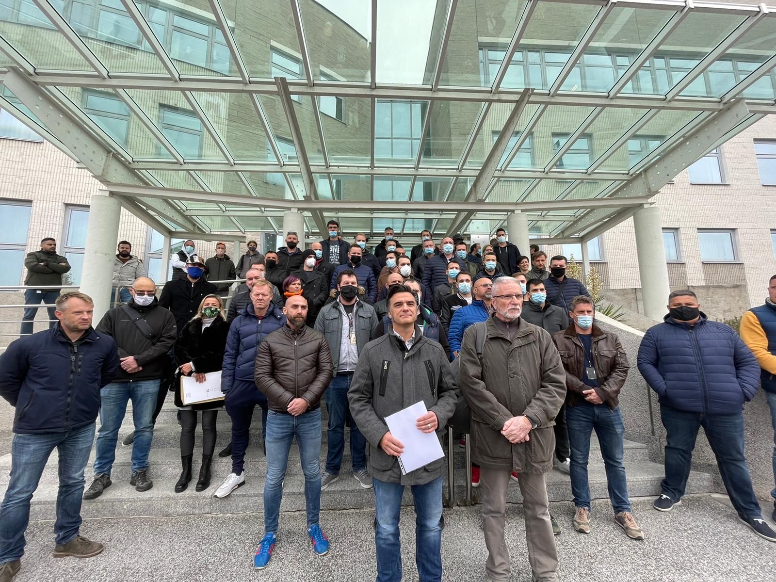 kontrolori letenja, prosvjed