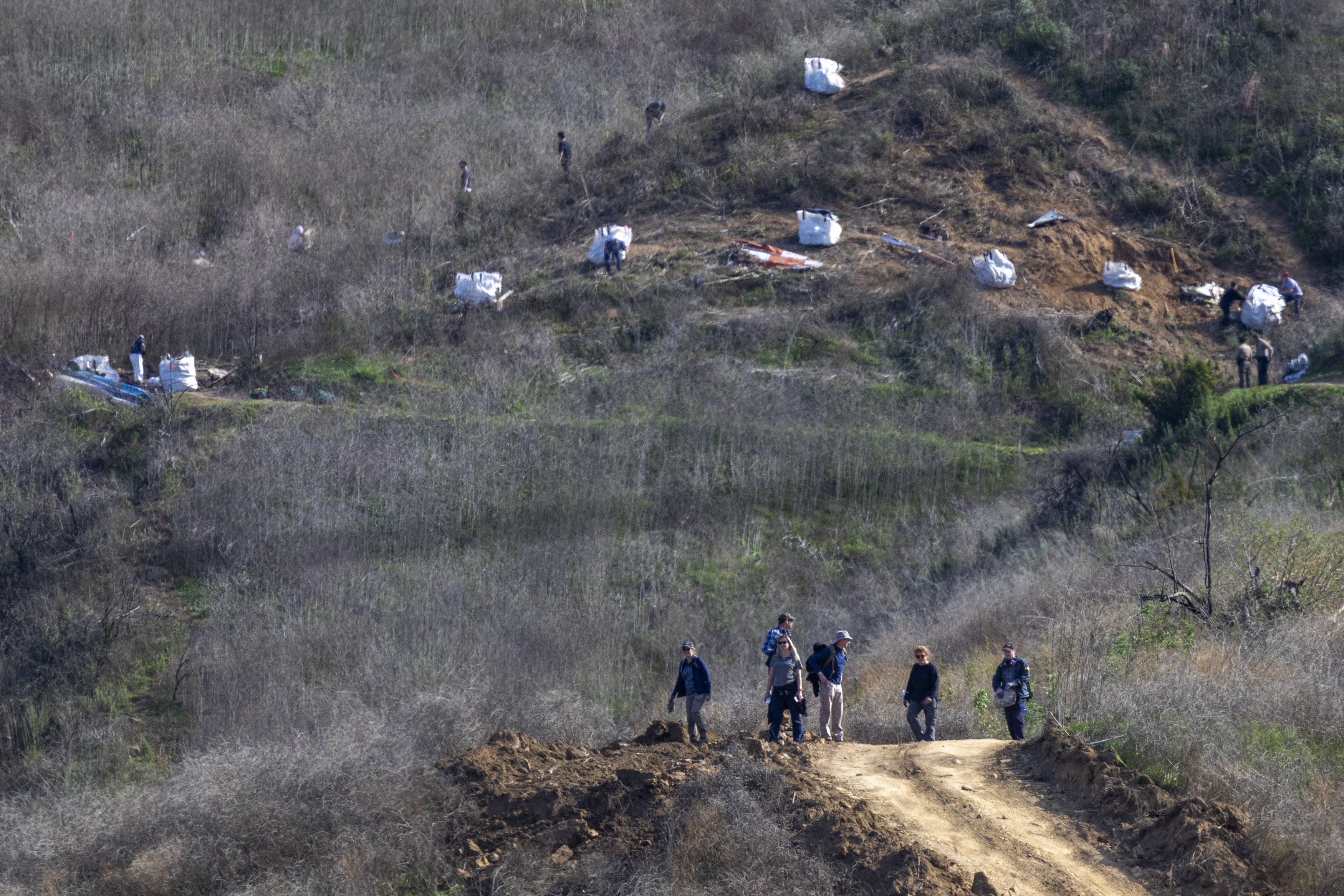 NTSB Investigators Continue To Work On Site Of Kobe Bryant's Helicopter Crash