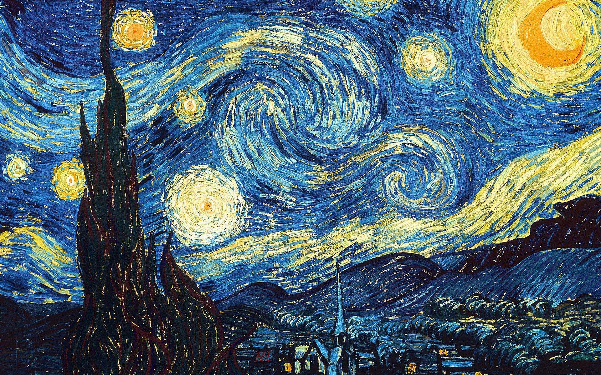 starry-sky, van gogh