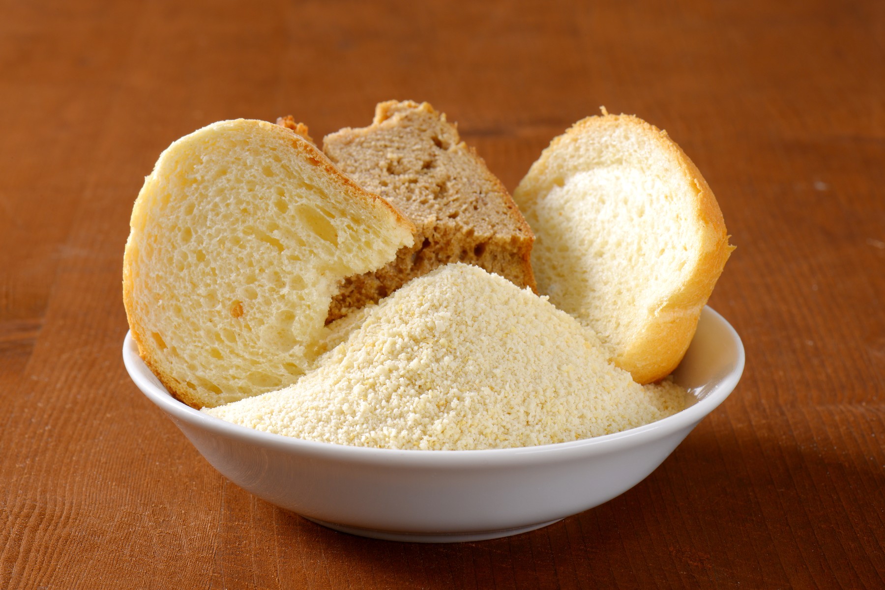 Stale bread and breadcrumbs