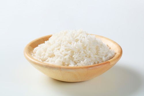 Boiled white rice
