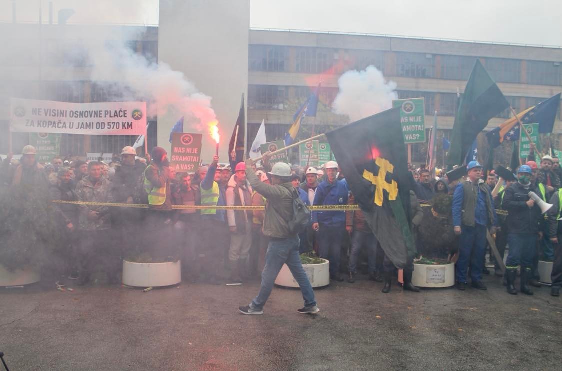 prosvjed Rudara, Sarajevo