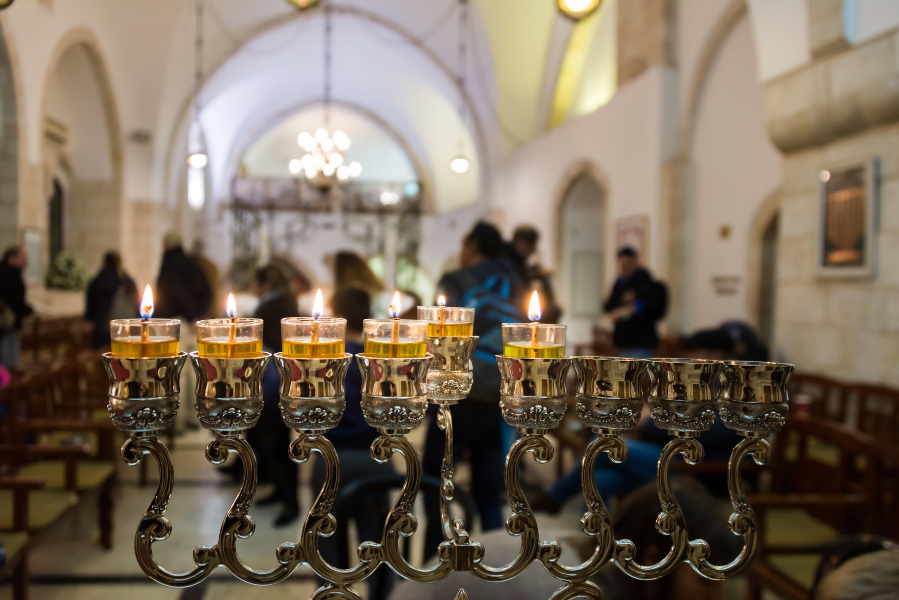 Hanukkah celebrations in Jerusalem, Israel