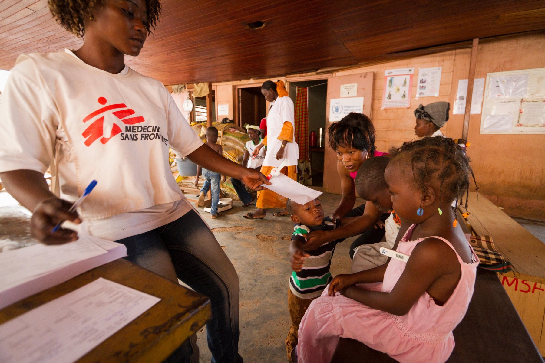 Mamadou M'Baiki health center MSF in the PK5 district in Bangui ,R C A ,Central African Republic,Africa
