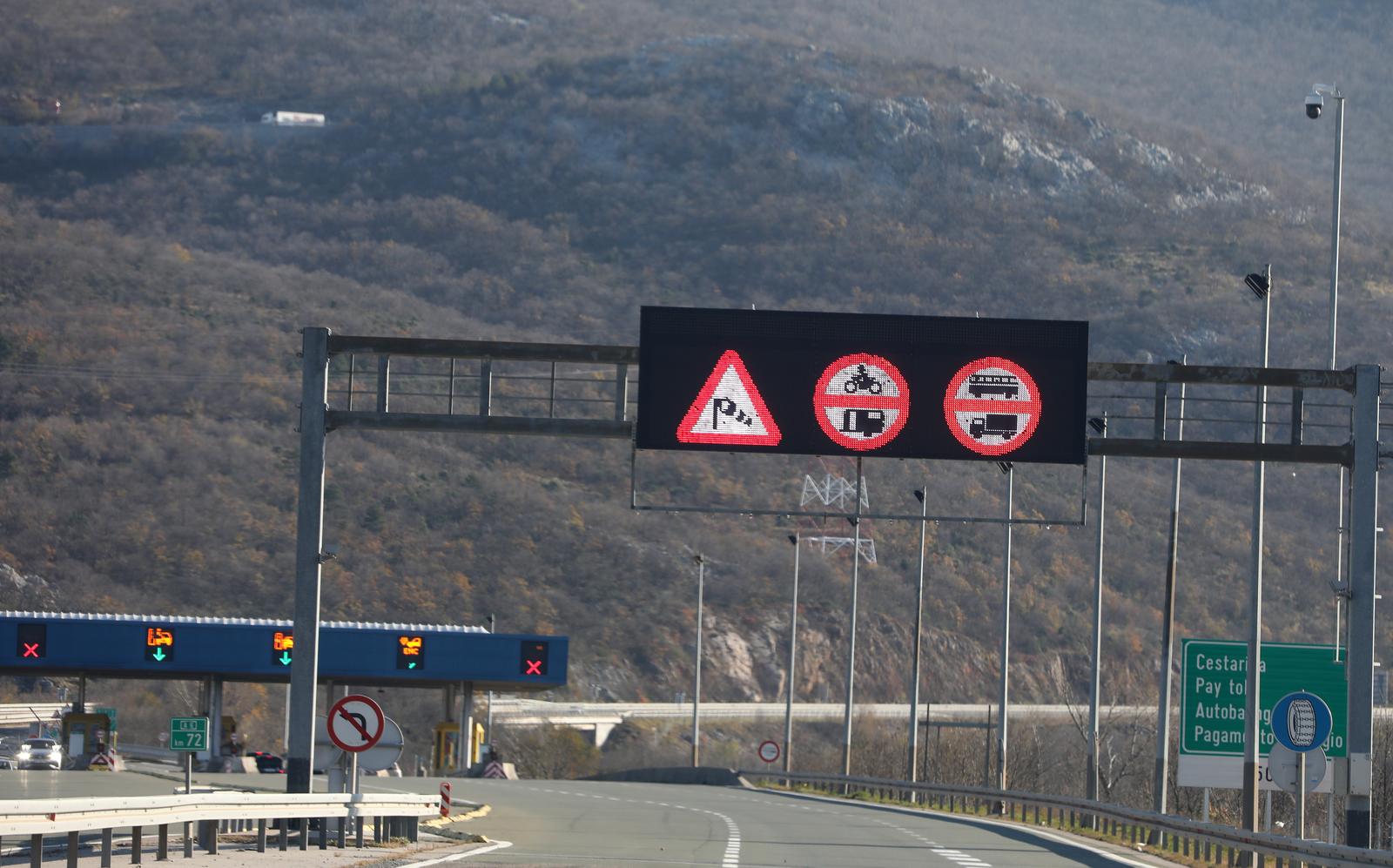 promet, autocesta A6, autocesta,, olujni vjetar, vjetar, promet, ograničenje